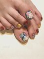 アイニー アイラッシュ アンド ネイル(eyenii) 和柄フットデザイン