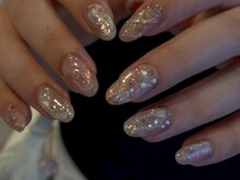 ファンクションネイルズ 表参道 原宿(FUNCTION NAILS)/キラキラニュアンス/シルバー