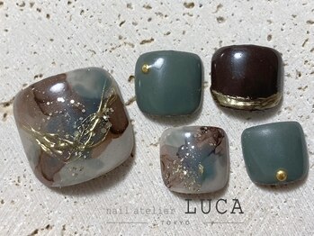 ネイルアトリエルカ(nail atelier LUCA)/W-400 インクニュアンスネイル