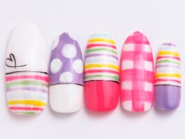 ドット&ボーダー&チェック