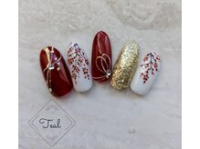 ティール(Teal)/お正月ネイル