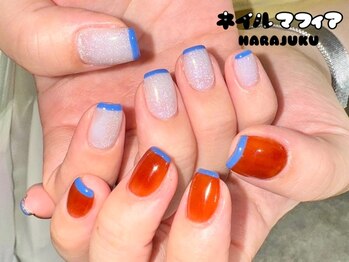 ネイルマフィア 原宿(NAIL MAFIA)/ショートネイル/シンプルネイル