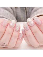 ピオニーネイル(peony nail)/ホワイトクリスマス