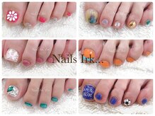 ネイルズ イルク(Nails Irk)の雰囲気（大きなソファーでフットをお楽しみ頂けて、カラー、パーツも豊富）