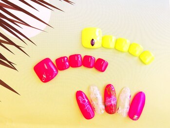 ティーエヌ 名古屋矢場町店/ネオンカラーネイル★