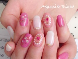 【押し花ネイル】