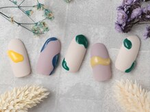 テンプテーション ネイル スタジオ(Temptation nail studio)/【プクプク質感】立体ニュアンス