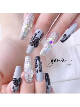 スカルプアート+パーツ込