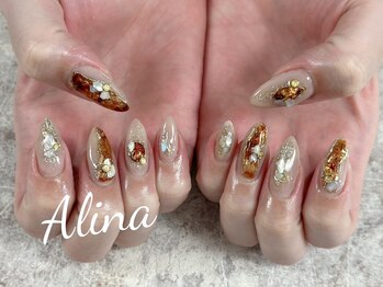 エリナネイルサロン池袋(Alina Nail Salon)/べっ甲ネイル