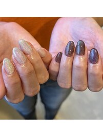 ちぐはぐマグネットネイル