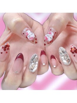 ルーミー アンド コー(Roomy&co.)/バレンタインネイル