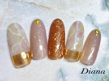 ディアナ ひたちなか高場店(DIANA)/定額ネイル　7,700円　A‐022