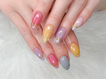 ヴィオラ(VIOLA)/カラフル/オーロラアート