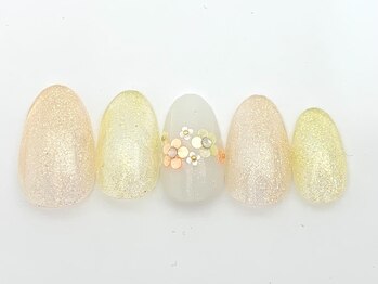 ネイルサロン アビー グランデュオ蒲田店(abbie)/キラキラflower¥8,580
