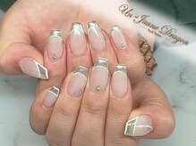 アン ジョーヌドラゴ/【自爪ネイル】ミラーフレンチ