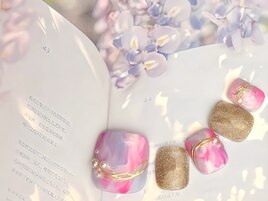 パールと手書きラインで上品に