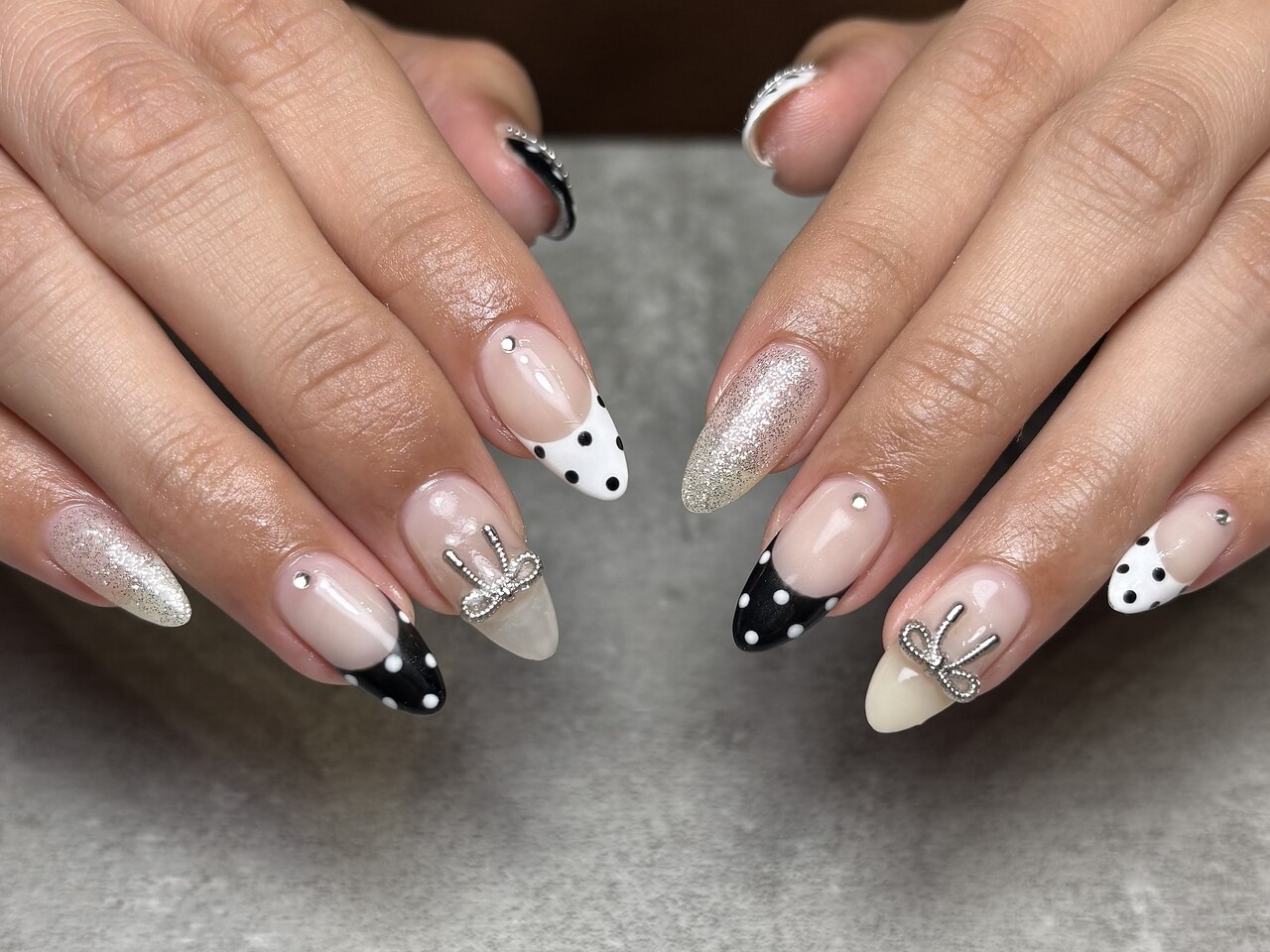 ネイルカラー 白 黒 灰系 まとめ売り 冬/パール/ツイード/マット/グレージュ - tomomi kawasaki 八王子