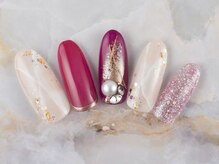 ネイルプラザ 河原町OPA店(NAIL PLAZA)/派手め大理石ネイル