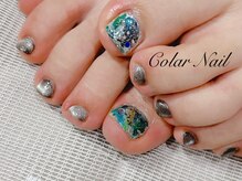 コラールネイル 本町(Colar Nail)/魅惑のホイルアートフット☆