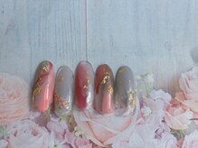 ネイルサロン&スクール ジーナ(GINA)/ニュアンス押し花ネイル