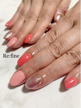 リファイン(Re:fine)/ジェル4本アート