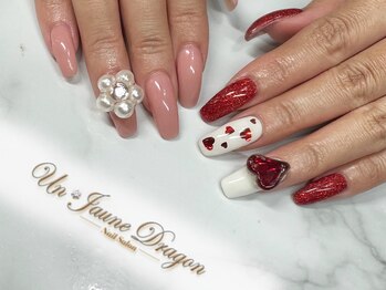 アン ジョーヌドラゴ/【自爪ネイル】チグハグネイル