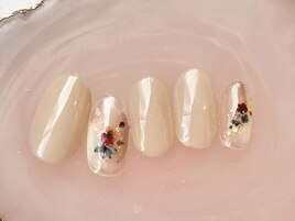 ニュアンス×花柄
