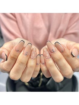 クララメイエキミュークス(CLALA Meieki μX)/細フレンチ ヌードカラー