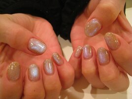 マグネット&偏光パールネイル