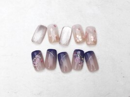 大人さくらネイル