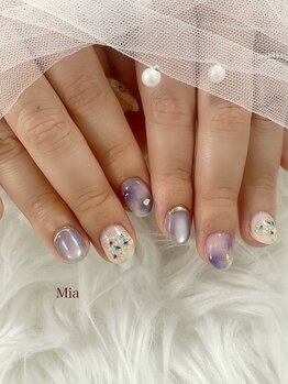 ミア(Mia)/押し花ネイル