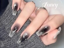 ファンシー 新宿店(Fancy)/クリスマス/冬ネイル/ツイード