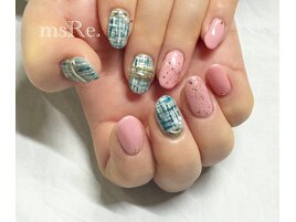 ツィード×リングネイル