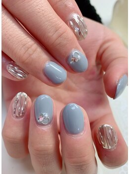 ネイルサロン ティアラリュクス 市川北口店(Tiara Luxe)/ミラーネイル