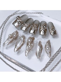 リグネイルスタジオ(Lig nail studio)/メタリックネイルデザイン