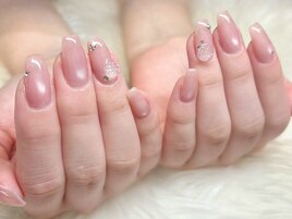 ちゅるんネイル/ピンクネイル