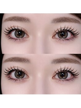 クレイジーネイルズアンドアイ(CRAZY NAIL'S&EYE)の写真/同じサロン内に【EyeIash Salon＊Pachi Pachi】オープン♪
ナチュラル~ボリュームEYEまで綺麗な目元に♪