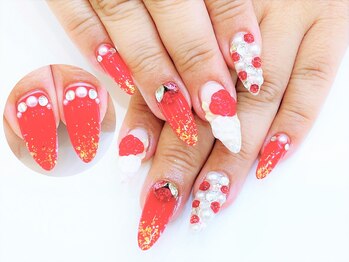 ネイルコレクション ピンク(Nail Collection Pink)/ジェル定額¥9990★3D薔薇