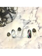 セレクトネイル ココ 秦野店(SELECT NAIL COCO)/オーロラ×フラワー