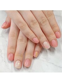 ジェル定額シンプルアート4本