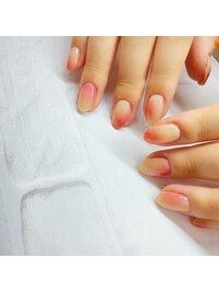 桃ネイル★オーダーネイル