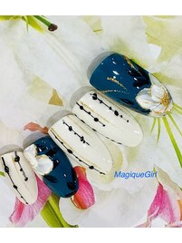 【和風 成人式ネイル】