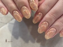 アイネイルズ 吉祥寺店(I nails)/桃色ぷるんオーロラネイル
