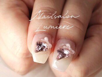 リュミエール(Lumiere)/ハートリボンネイル