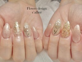 flower　nail