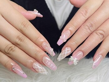 Hana Nailの写真/＜透明感のあるちゅるんカラーやふんわりチーク♪＞大人可愛いネイルで眺めるだけで気分が上がる指先へ！