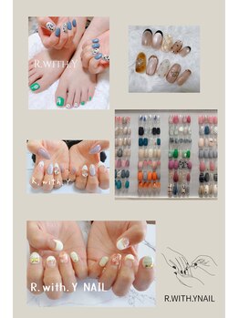 アール ウィズ ワイネイル(R.with.Y NAIL)の写真/通いやすい定額ネイル☆毎月可愛い♪今の気分に合わせてシンプルからトレンドまで選べるアート本数別!