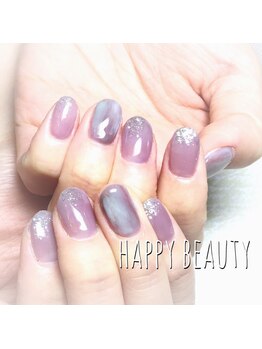 ハッピービューティー(Happy Beauty)/パープルネイル☆定額7500円