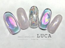 ネイルアトリエルカ(nail atelier LUCA)/L-1 オーロラキャンディネイル