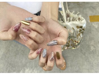 レイ(REY)/大理石ネイル